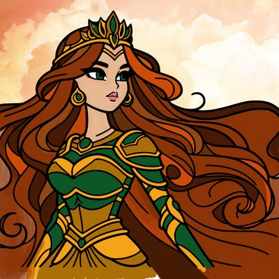 beautiful warrior queen