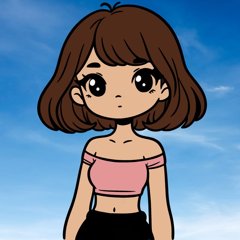 girl in a cute crop top