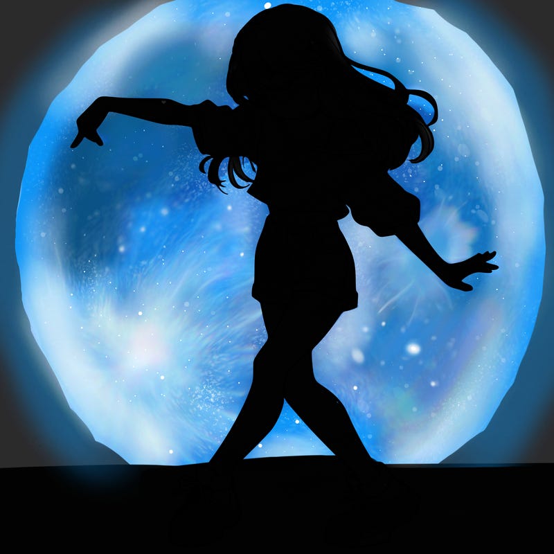 realistic girl danceing