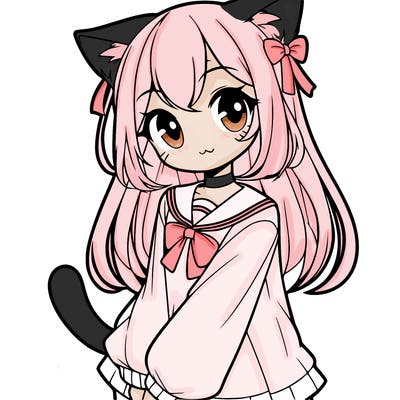 cat anime girl