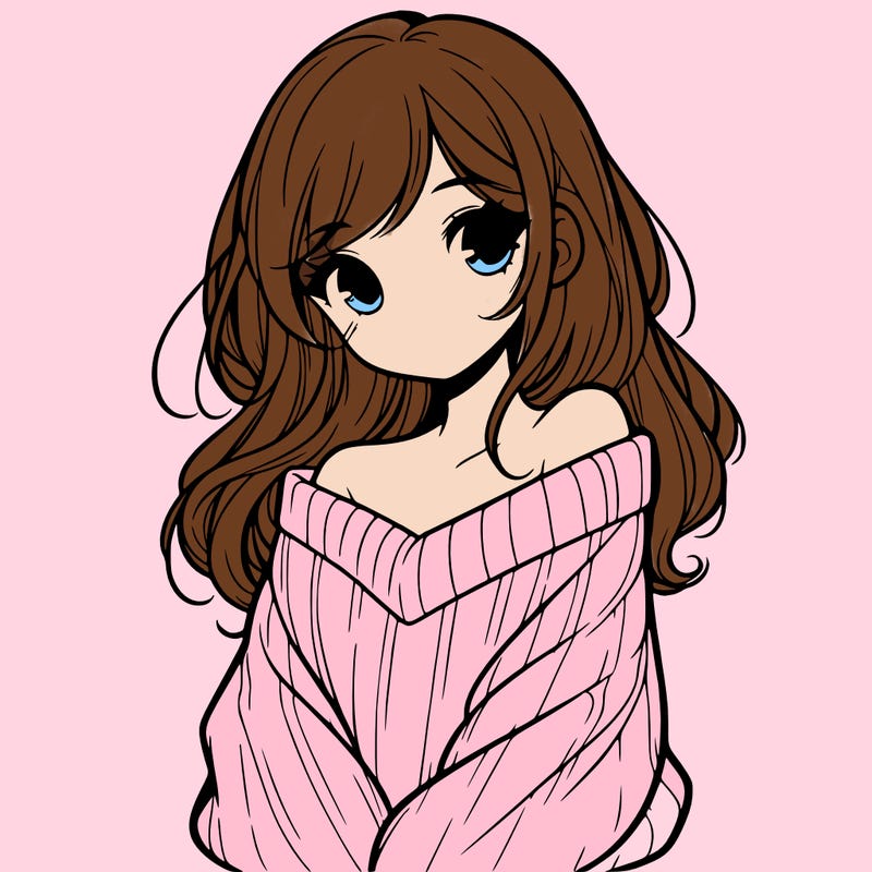 shy pretty girl wearing a sweater that is falling off one shoulder portrait