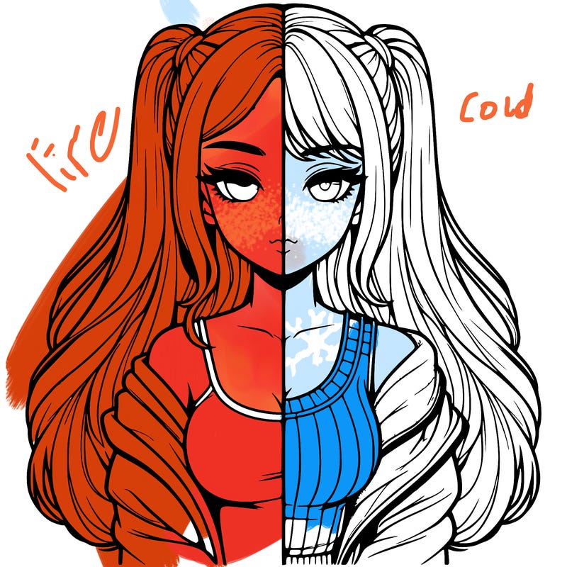 realistic girl split