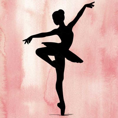 realistic person doing ballet