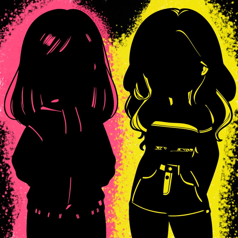 two cute teenage girls one wearing a hoodie and shorts and the other wearing crop top and shorts