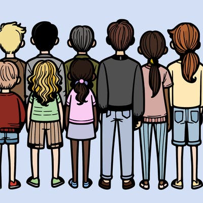 back of people