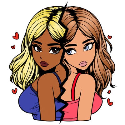 realistic girl split