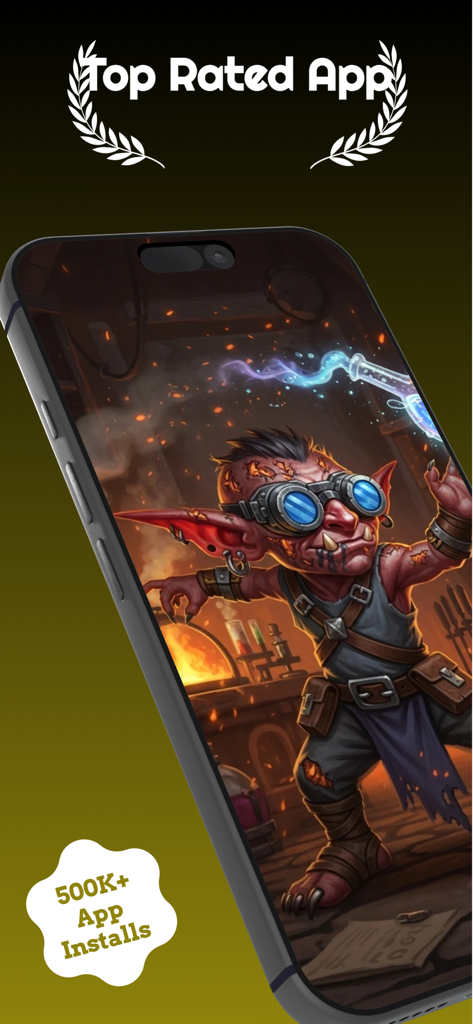 Vidnoz AI Image Generator - Generador de Imágenes AI de Vidnoz mostrando un personaje de fantasía de alta calidad generado por IA en la pantalla de un iPhone.