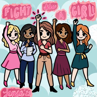 empowering group of woman