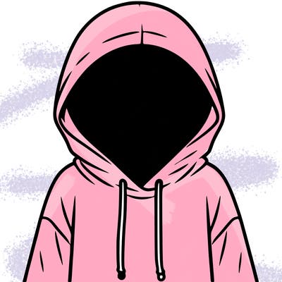 faceless girl in hoodie