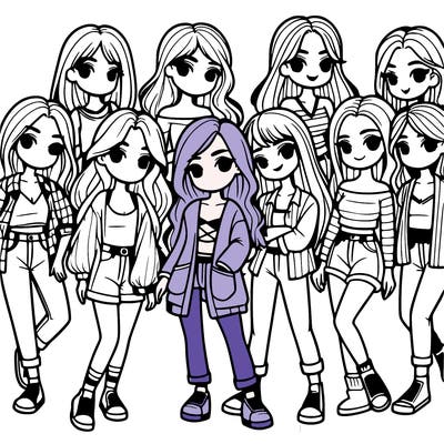 group of girls
