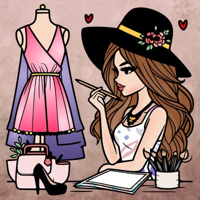a stylish fashion designer