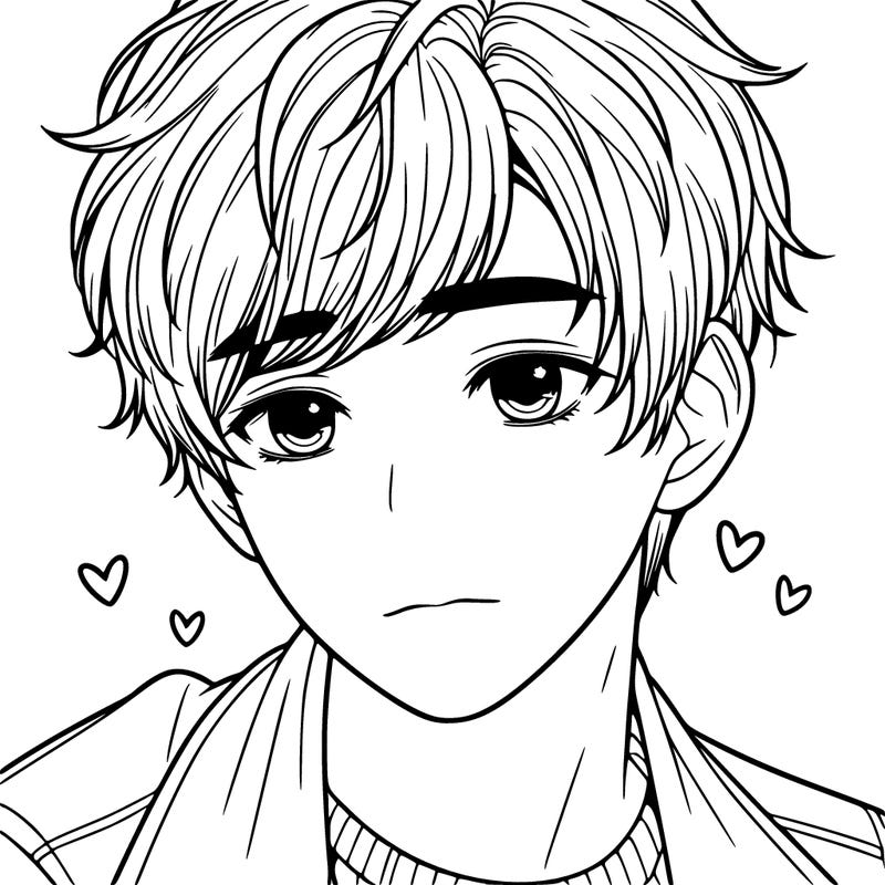 realistic pretty korean boy