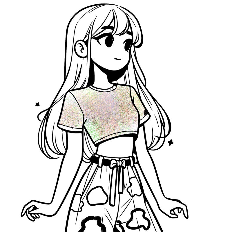 girl in a cute crop top