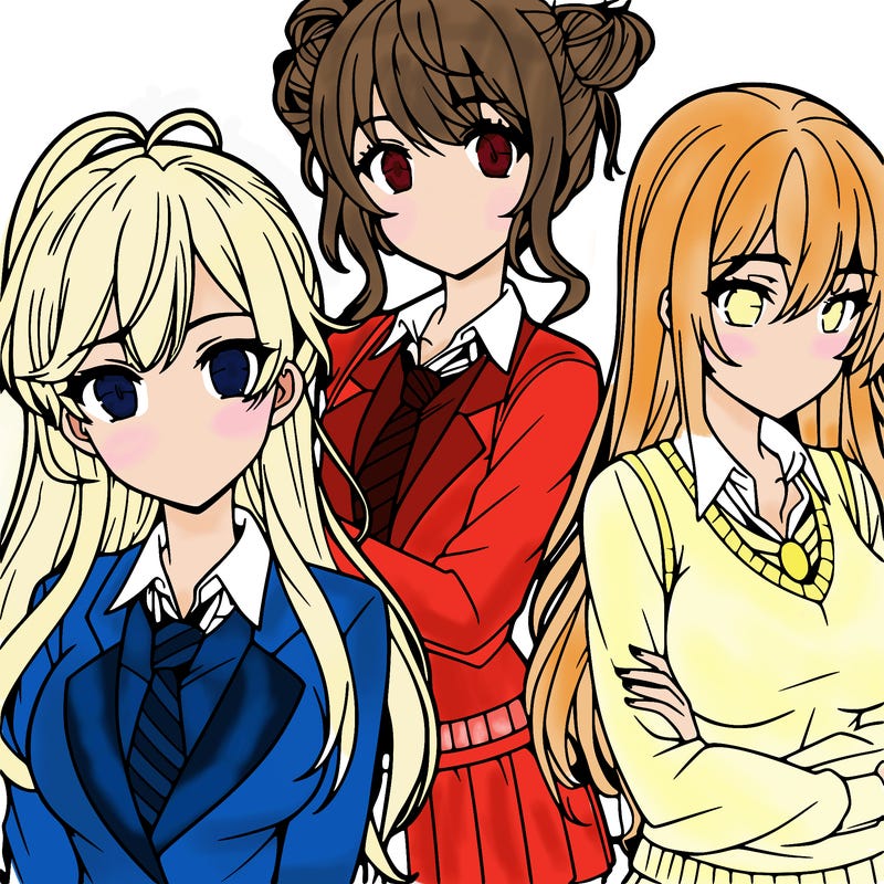 anime girls teenagers