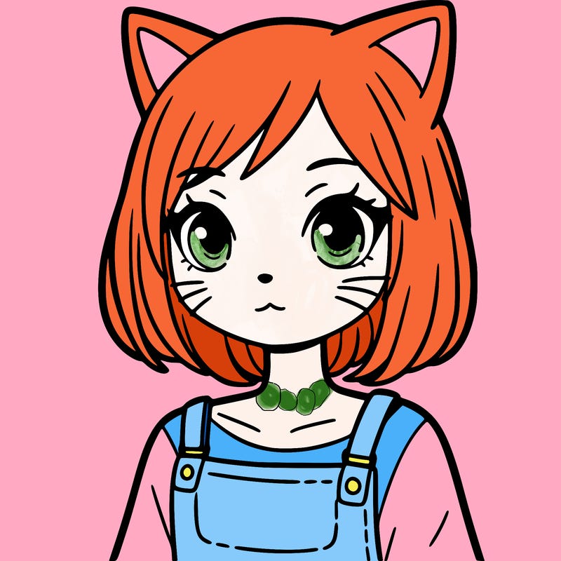 a human cat girl