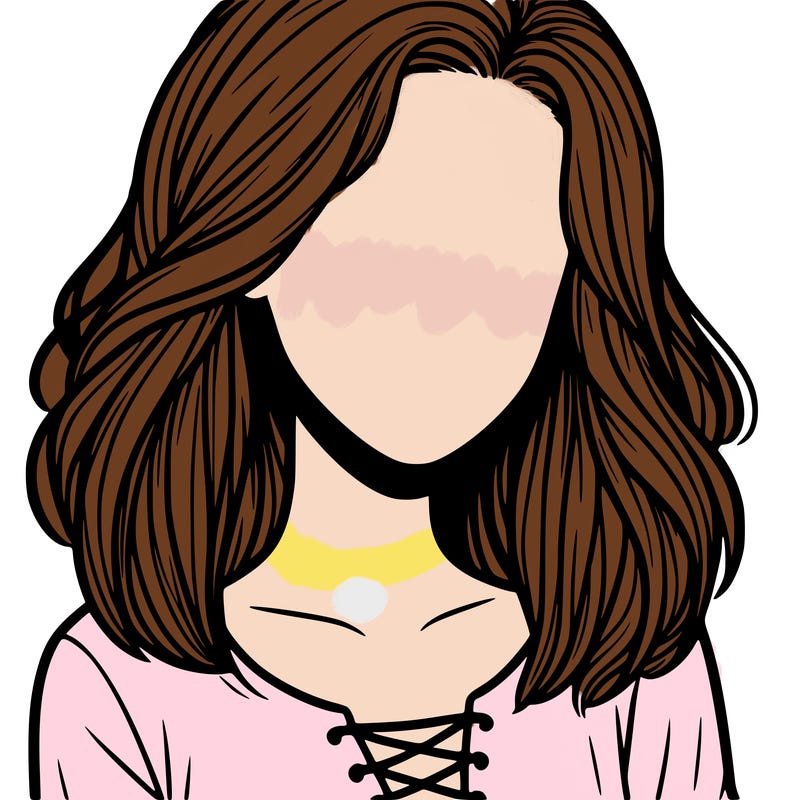 a girl realistic faceles