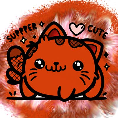 a super duper cute cat lots of details lots of cuteness