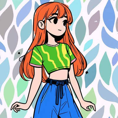 girl in a cute crop top