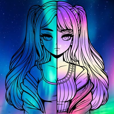 realistic girl split