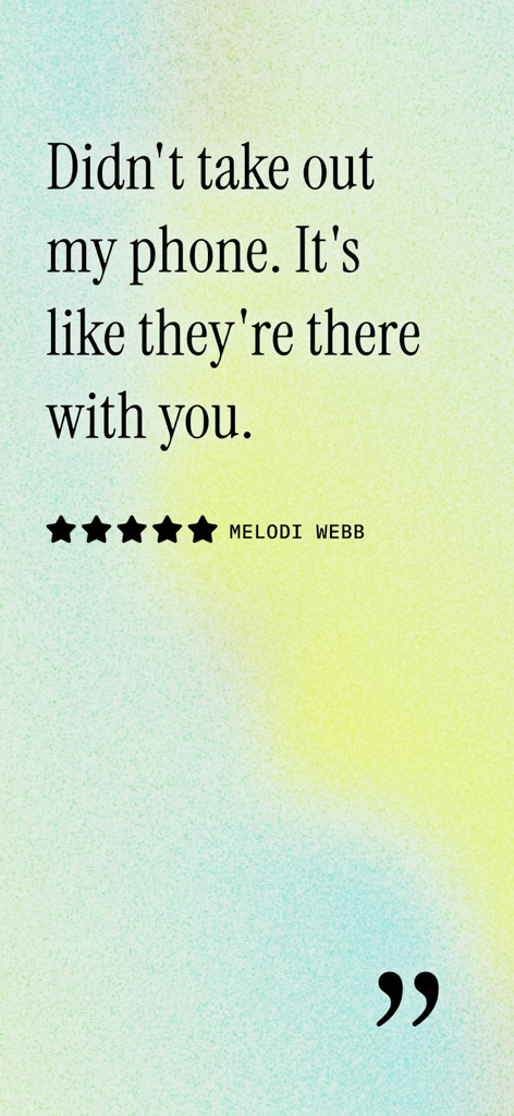 Le Walk: Audio Guides & Tours - A five star customer review for Le Walk audio guides app by Melodi Webb highlighting the immersive hands free experience