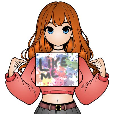 girl holding a blank sign in a long sleeve crop top