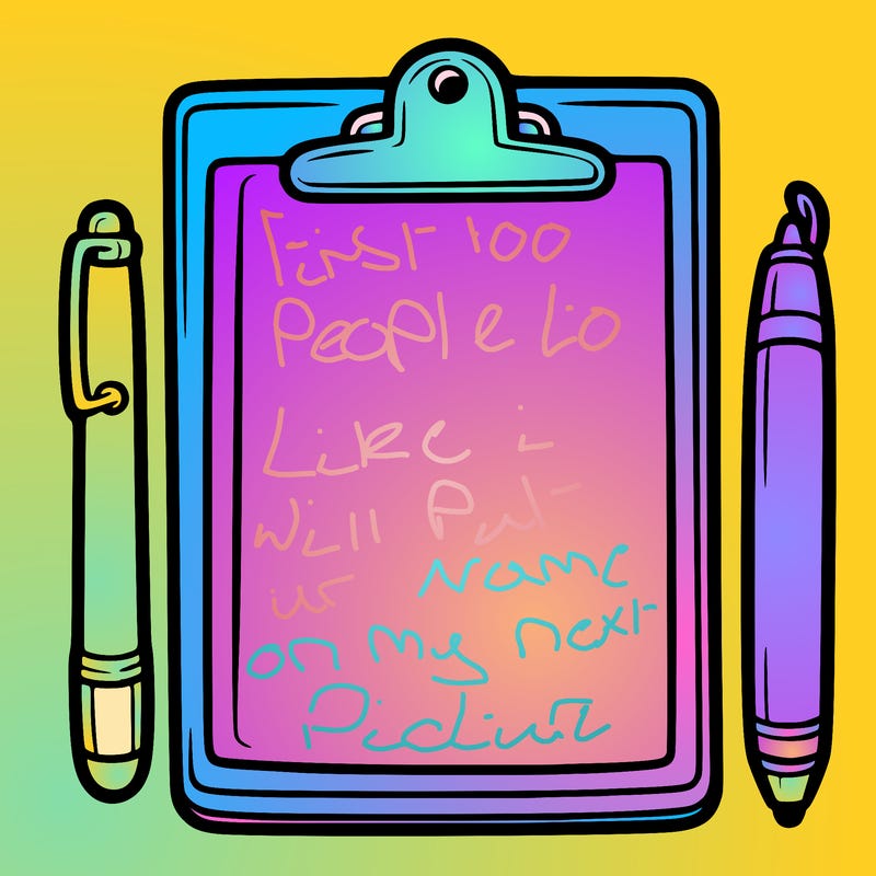 blank clip board with pen