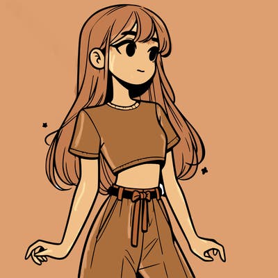 girl in a cute crop top
