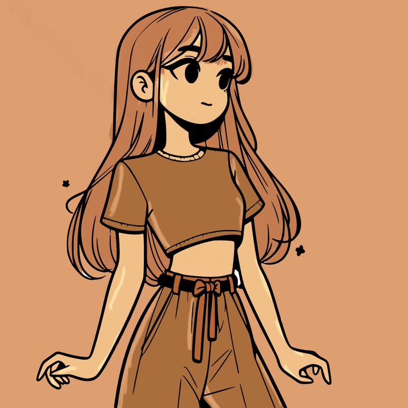 girl in a cute crop top