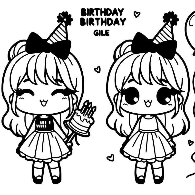birthday girl cute easy
