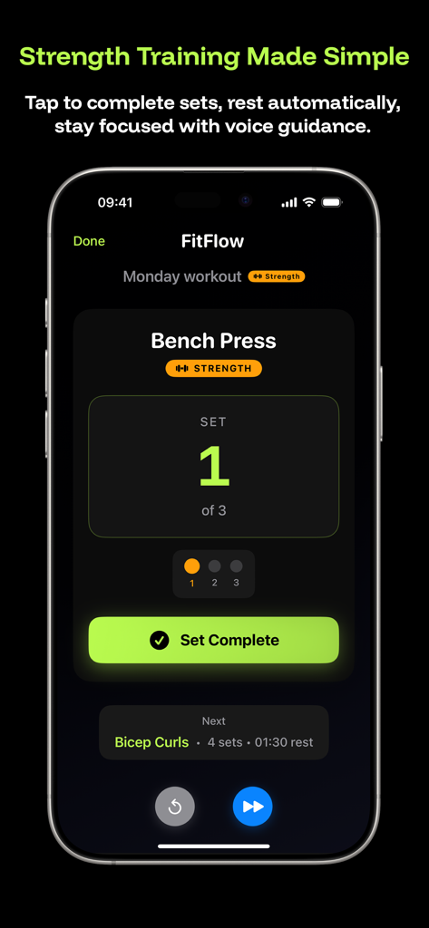 FitFlow - Smart Workout Timer - Health & Fitness App | MWM