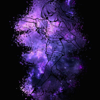 realistic girl danceing