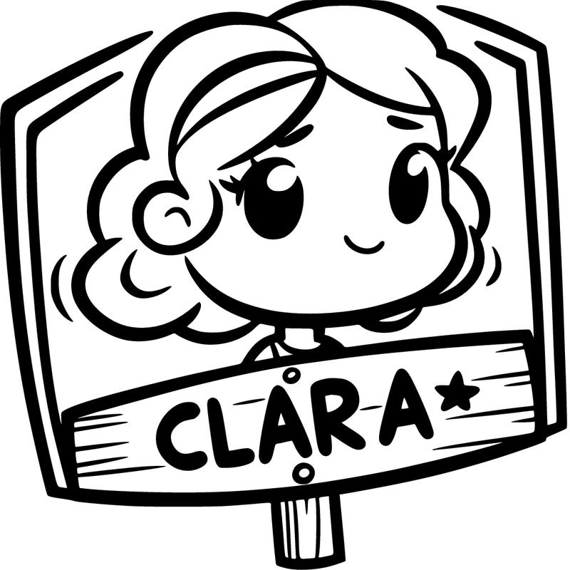 sigh that says clara