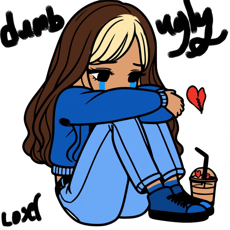 a girl  after a breakup