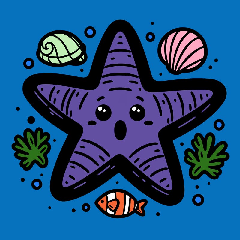 star fish out line