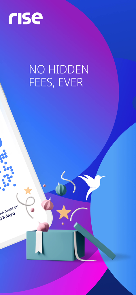 Rise Egypt - Rise Egypt mobile app promotion highlighting zero hidden fees