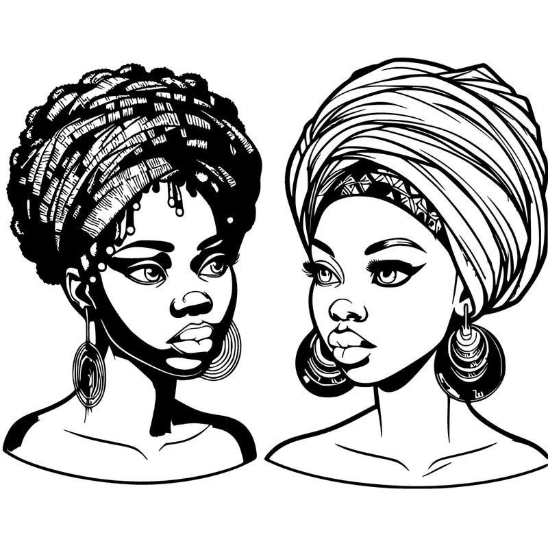 realistic african women