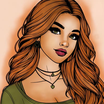 detailed realistic girl