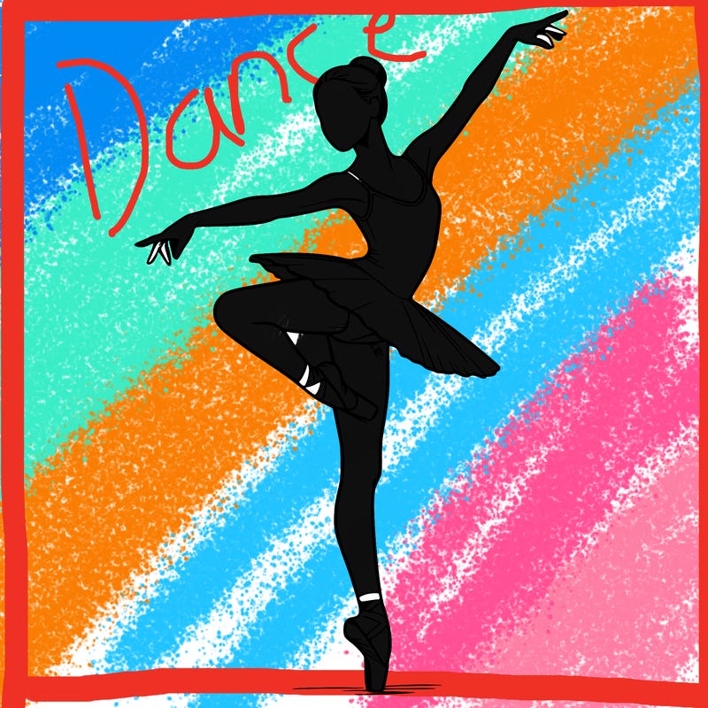 realistic person doing ballet