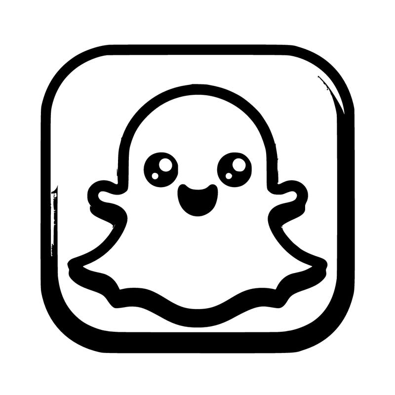 regular snapchat icon without face