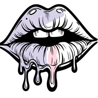 lips that look realistic and drip