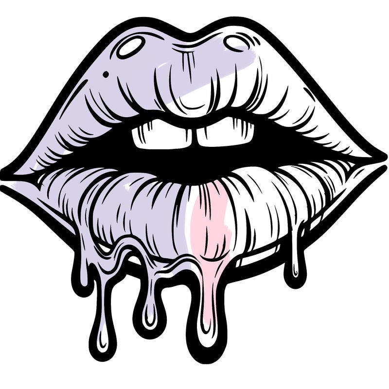 lips that look realistic and drip