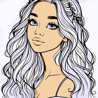 beautiful realistic, teenage girl