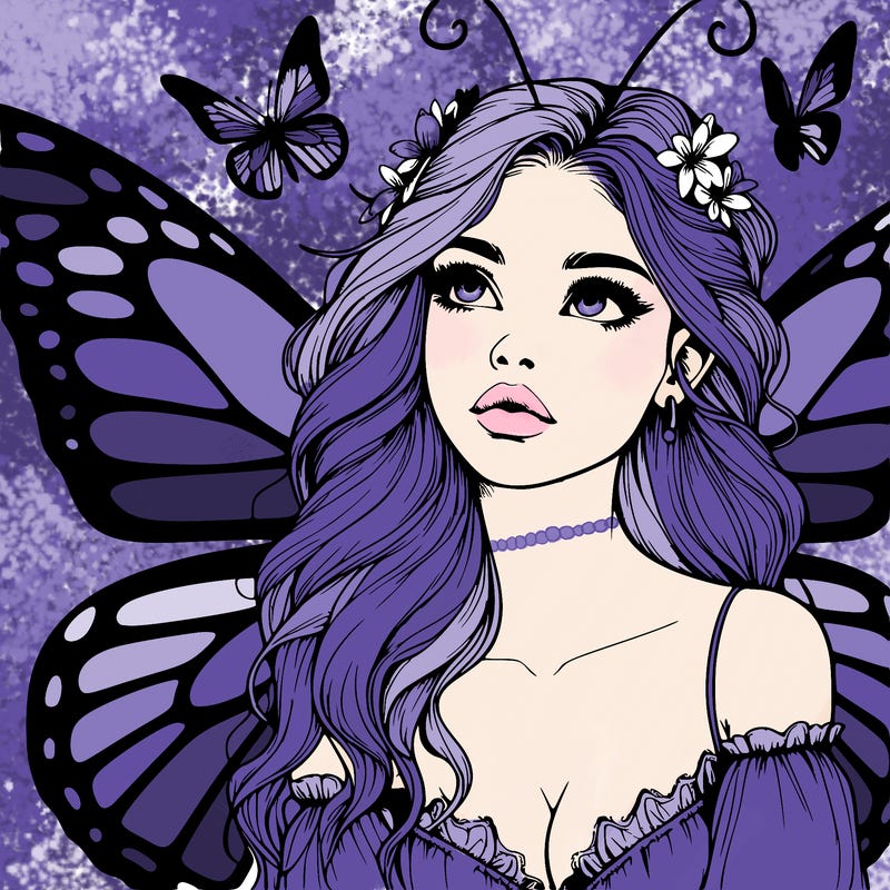 butterfly fairy realistic girl