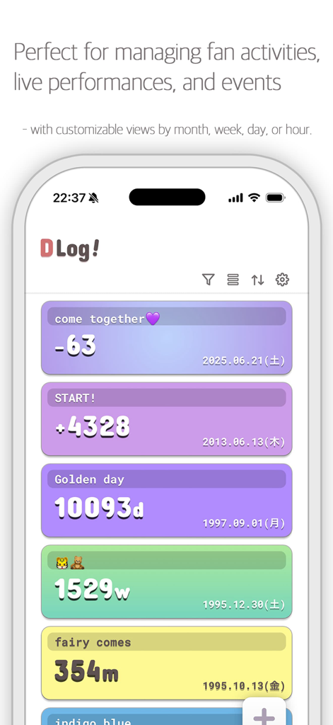 DLog! - Days log, countdown - Lifestyle App | MWM