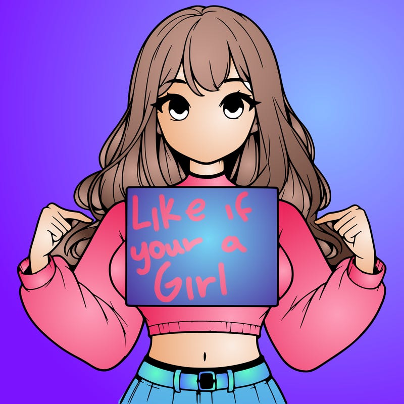 girl holding a blank sign in a long sleeve crop top