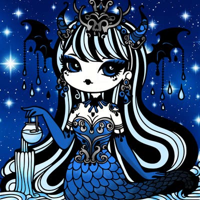 gothic water goddess