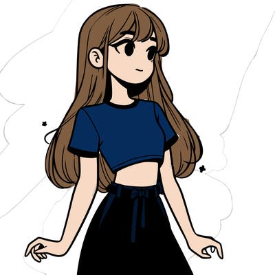 girl in a cute crop top