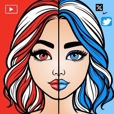 realistic girl split half