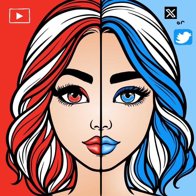 realistic girl split half