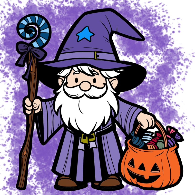 a wizard trick or treating